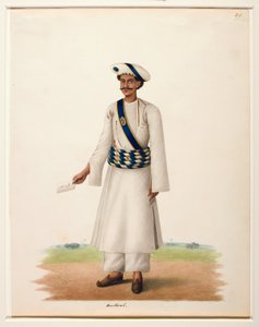 Harkarah avec une lettre, vers 1846 - Shaik Muhammad Amir of Karraya