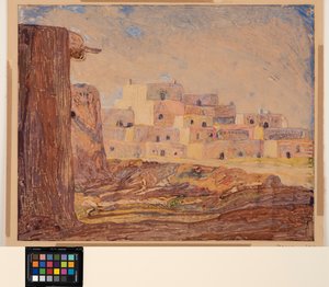Village indien, vers 1928 - Sherman Trease