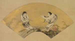 Hanshan et Shide Kanzan et Jittoku, milieu des années 1500 - Shikibu Terutada