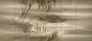 Paysage fluvial avec lucioles, 1874