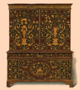 Presse à cabinet incrustée de marqueterie, 1905