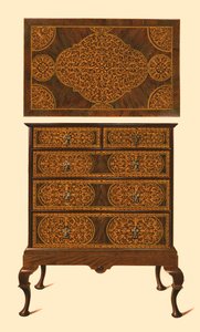 Commode incrustée de marqueterie, 1905 - Shirley Charles Llewellyn Slocombe