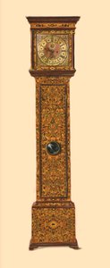 Horloge incrustée de marqueterie légère, 1905