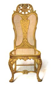 Chaise en canne dorée, 1906