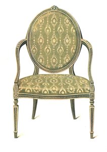 Chaise peinte, 1908 - Shirley Charles Llewellyn Slocombe