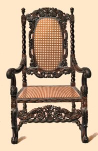 Chaise en noyer, 1905