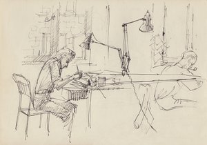 Studio de design graphique, vers 1950 - Shirley Markham