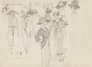 Costume historique, vers 1950