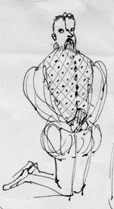 Homme en costume d