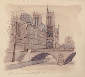 Cathédrale Notre-Dame et Pont St-Michel - Shirley Markham