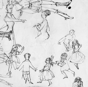 Étude pour une classe de danse, vers 1950
