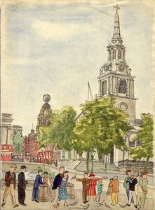 Trafalgar Square, Londres, 1948 - Shirley Markham