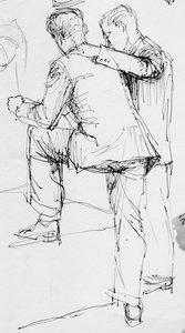 Deux hommes debout, 1953