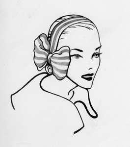 Femme avec arc, vers 1950