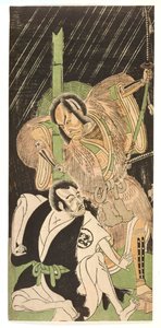 Acteurs en samouraïs, 18ème siècle