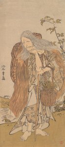 Ichikawa Danjuro V dans le rôle de Shiromasu-baba, 12ème mois, 1786 - Shunsho
