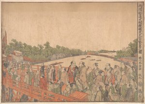 Ryogoku Kanjin Osumo sei-ten oatari hanjo no zu - Shunsho