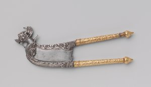 Coupe-bétel, c.1690-1720 (fer et or)