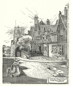 Vue Générale et Chapelle, Hôpital de Leicester, Warwick - Sidney Heath