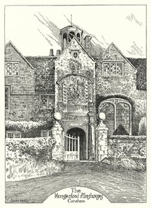 Les hospices de Hungerford, Corsham (gravure)