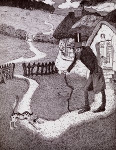 Il était un homme tordu, du livre pour enfants de la princesse Marie-José, publié 1916 - Sidney Herbert Sime
