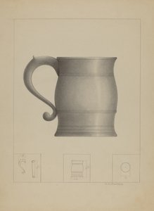 Chope en étain