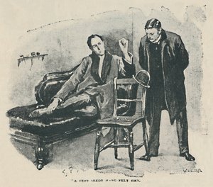 Un chapeau en feutre très usé, 1892