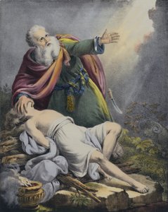 Abraham offrant son fils Isaac - Siegfried Detler Bendixen