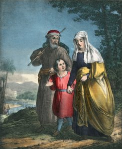 Jésus retournant avec ses parents à Nazareth