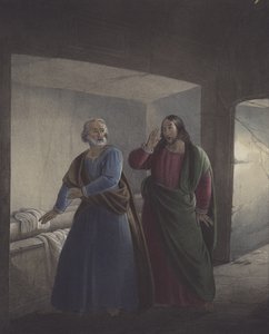 Pierre et Jean au Sépulcre. Il est ressuscité.