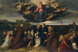 La Vierge adorée par les saints, vers 1609