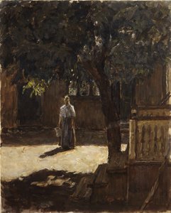 Châtaignier dans la cour de la ferme - Signe Scheel