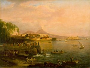 Vue de Naples depuis la Villa Reale