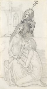 Roméo et Juliette, avec le frère Laurent - Simeon Solomon