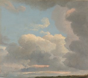 Étude de nuages en début de soirée, ca. 1786-1806 - Simon Alexandre Clément Denis