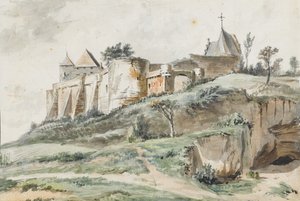 Vue du château de Keizersberg, Louvain, 1782 - Simon Alexandre Clément Denis