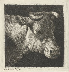 Tête de vache vers la droite