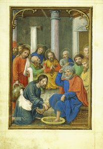 Le Christ lavant les pieds de Pierre - Simon Bening