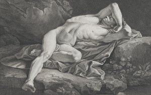 Étude de Nu Masculin - Simon Charles Miger