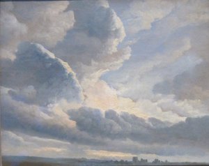 Étude de nuages avec un coucher de soleil près de Rome - Simon Denis
