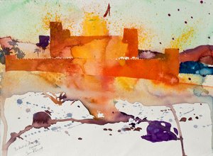 Birkat al Marez, Oman II, 2004 (aquarelle)