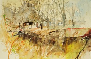 Canal du Midi, 2000 (aquarelle)