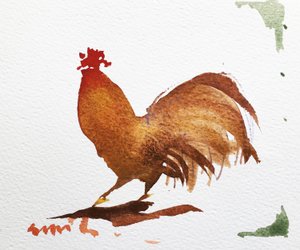 Coq 2, 2020 (œuvre sur papier)