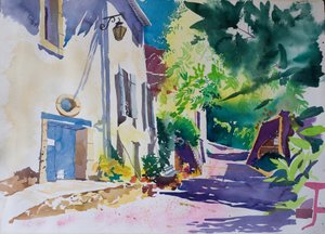 Domaine Ollier Taillefer, 2009 (aquarelle)