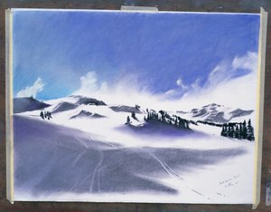 Haute-Savoie, Fevrier, 2006 (mixed media)