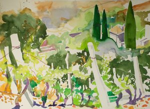 La Billiere (aquarelle sur papier) - Simon Fletcher
