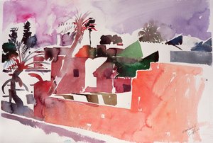 Marrakech 1 (aquarelle sur papier)