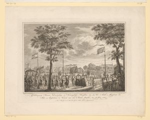 Adieu de Guillaume V et de son épouse à Buiten Amstel, 1768