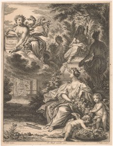 Flore dans un jardin - Simon Fokke