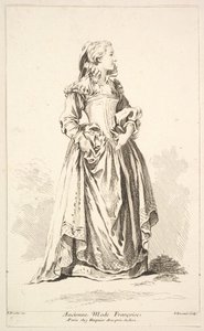Ancienne Mode Française, de Recueil de diverses figures étrangères - Simon Francois Ravenet